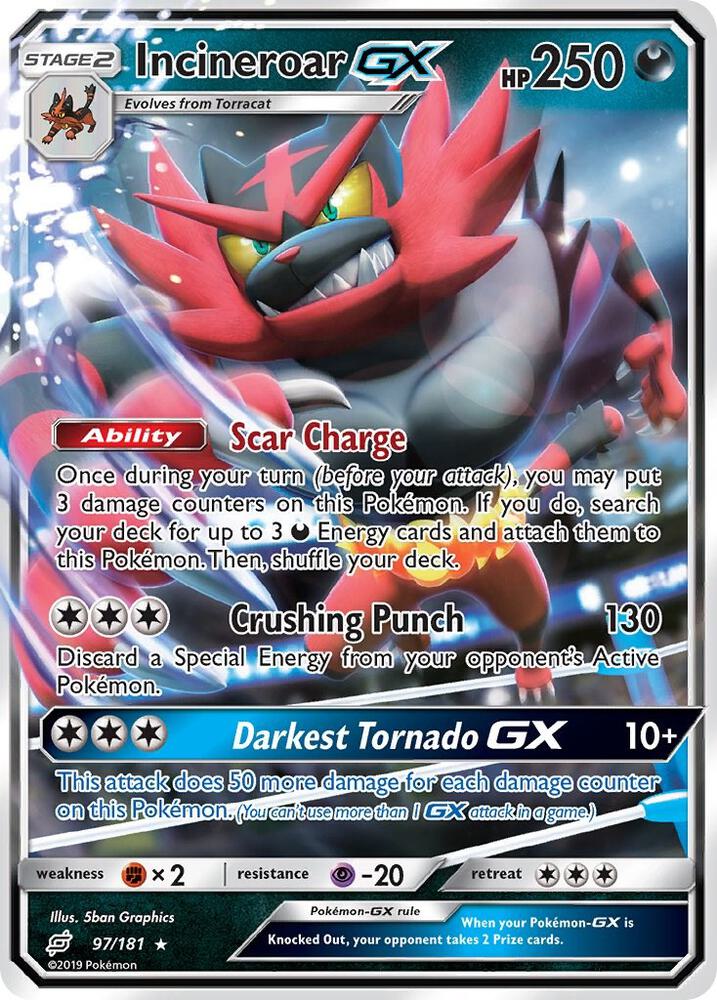 Incineroar GX 97/181 (SM - Team Up)  - Holofoil