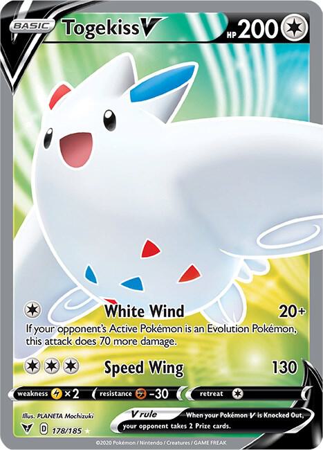 Togekiss V 178/185 (SWSH04: Vivid Voltage)  - Holofoil