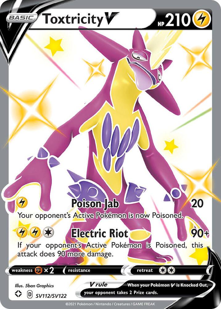 Toxtricity V SV112/SV122 (Shining Fates: Shiny Vault)  - Holofoil