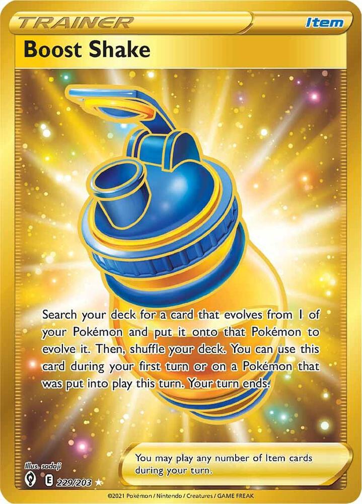 Boost Shake Secret 229/203 (SWSH07: Evolving Skies)  - Holofoil