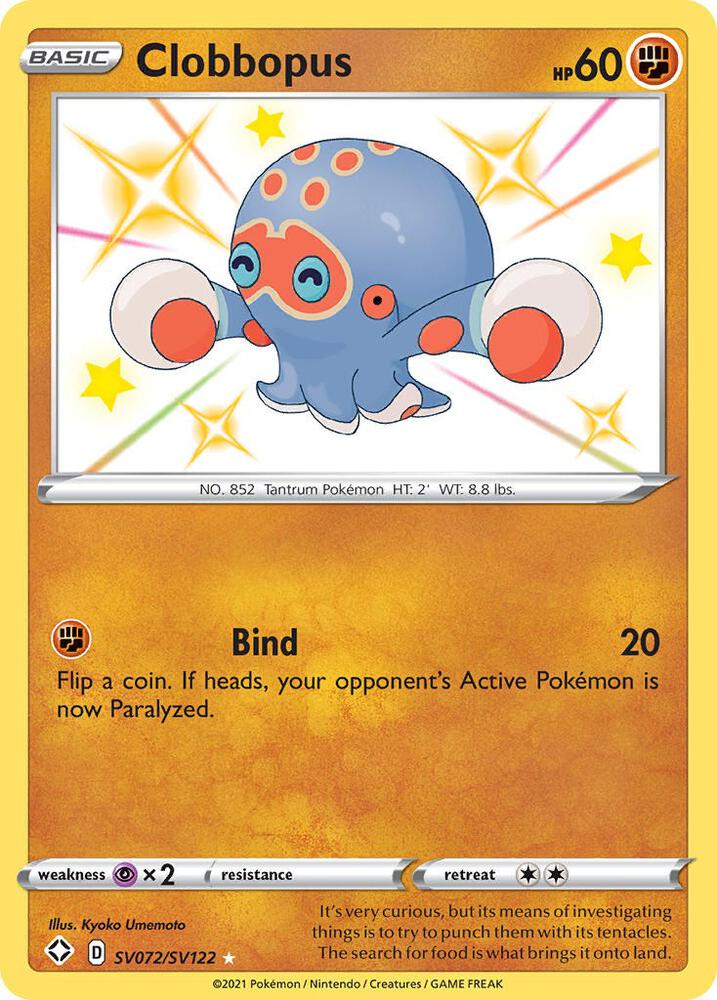 Clobbopus SV072/SV122 (Shining Fates: Shiny Vault)  - Holofoil