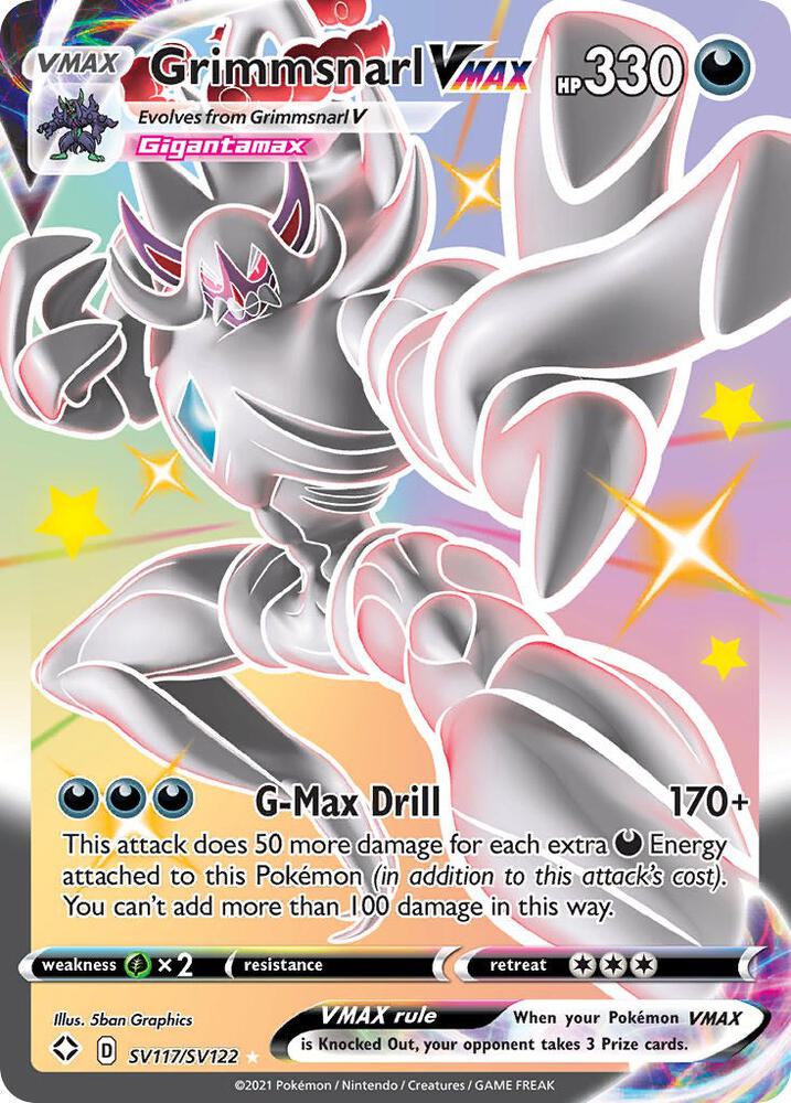 Grimmsnarl VMAX SV117/SV122 (Shining Fates: Shiny Vault)  - Holofoil