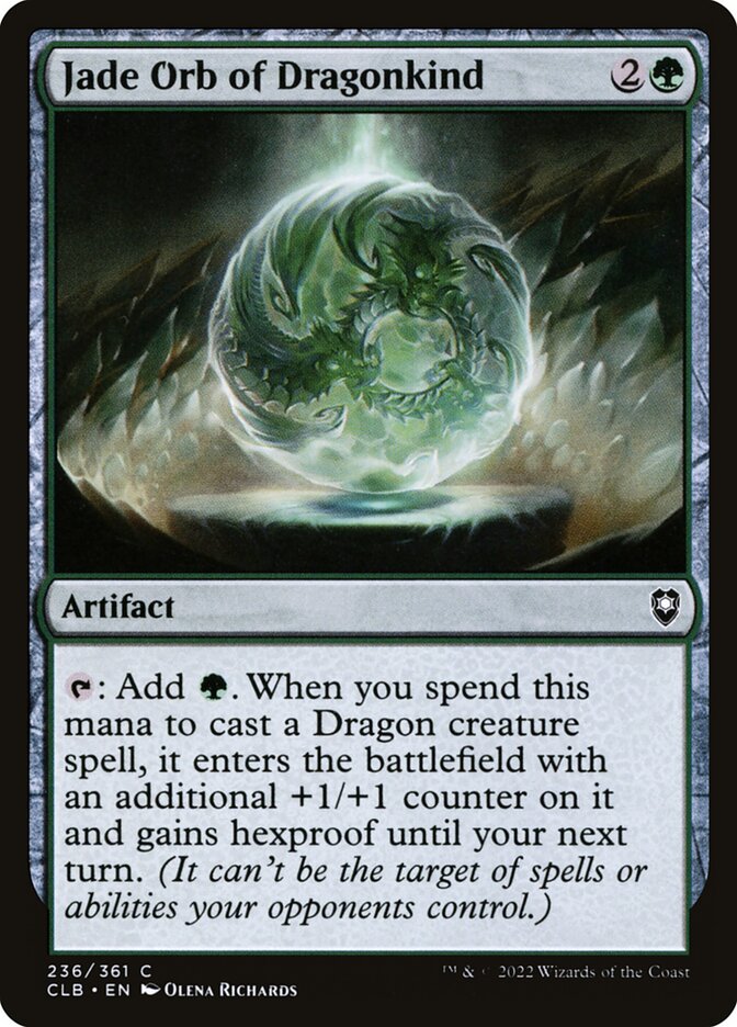 Jade Orb of Dragonkind 236 (Commander Legends: Battle for Baldur's Gate) 