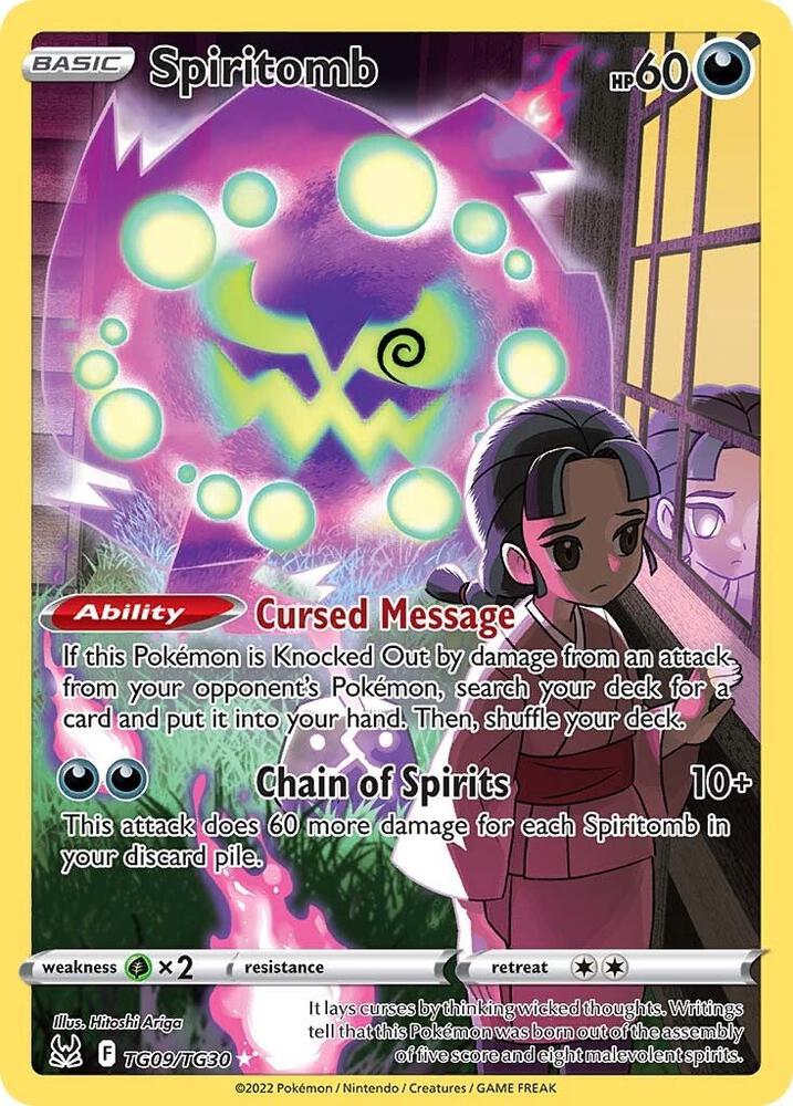 Spiritomb TG09/TG30 (SWSH11: Lost Origin Trainer Gallery)  - Holofoil
