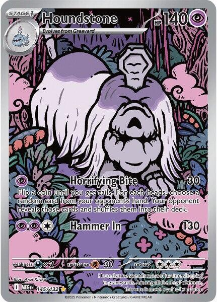 Houndstone 145/132 (ME01: Mega Evolution)  - Holofoil