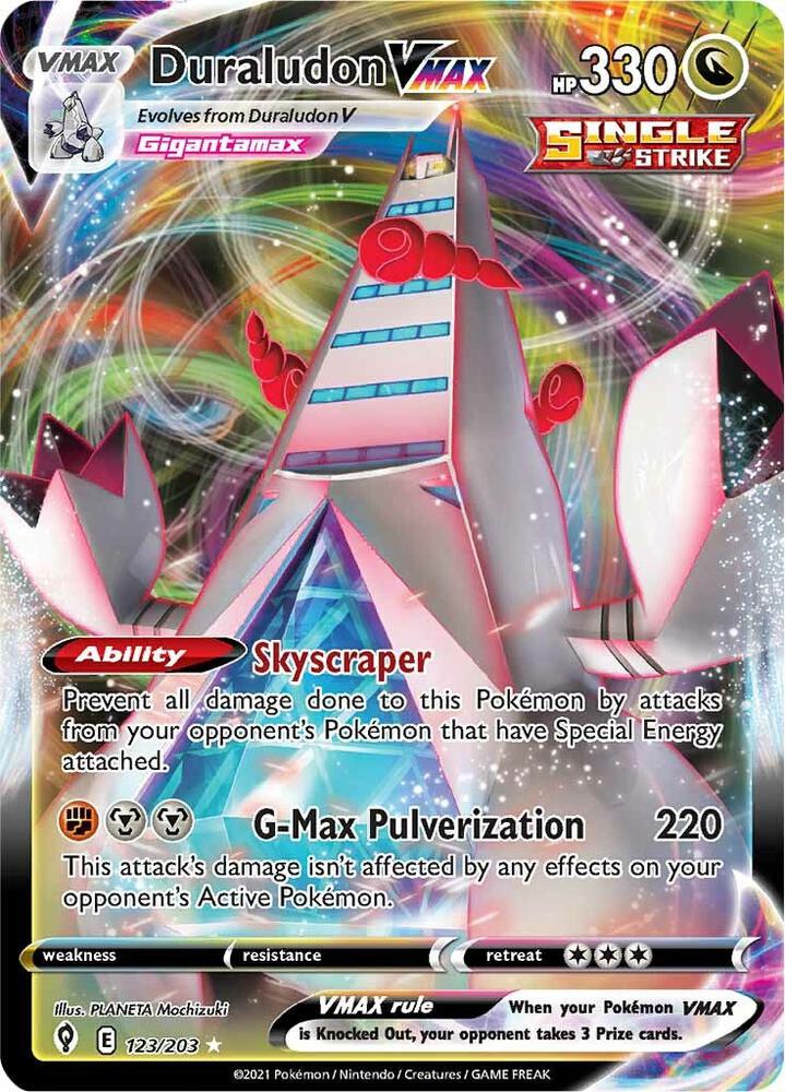 Duraludon VMAX 123/203 (SWSH07: Evolving Skies)  - Holofoil