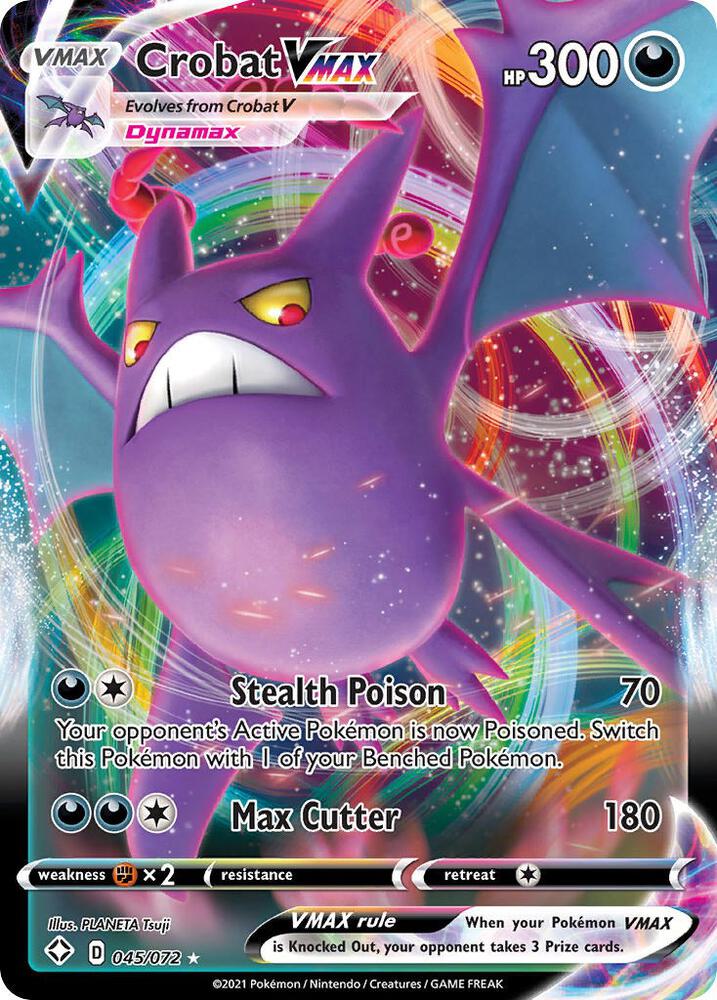 Crobat VMAX 045/072 (Shining Fates)  - Holofoil