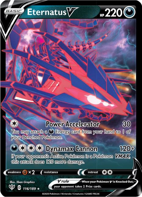 Eternatus V 116/189 (SWSH03: Darkness Ablaze)  - Holofoil