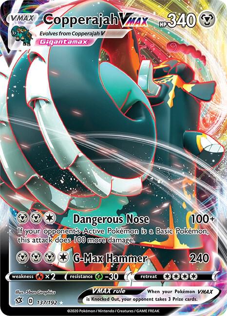 Copperajah VMAX 137/192 (SWSH02: Rebel Clash)  - Holofoil