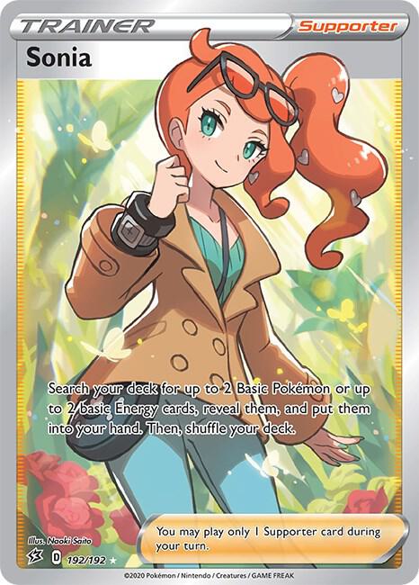 Sonia 192/192 (SWSH02: Rebel Clash)  - Holofoil