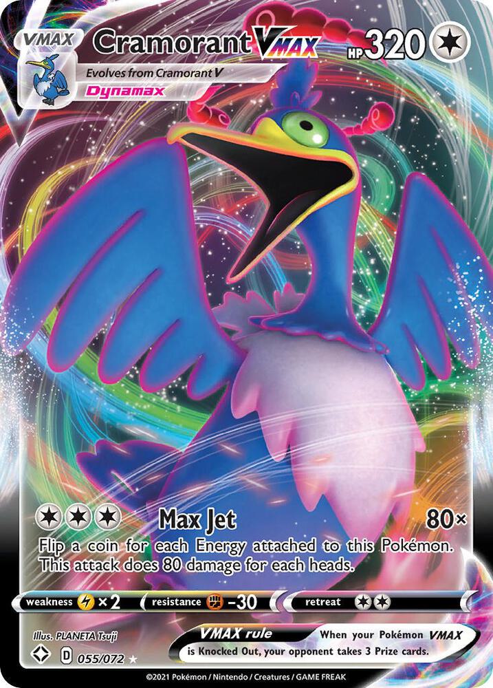 Cramorant VMAX 055/072 (Shining Fates)  - Holofoil