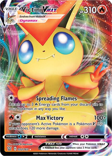 Victini VMAX 022/163 (SWSH05: Battle Styles)  - Holofoil