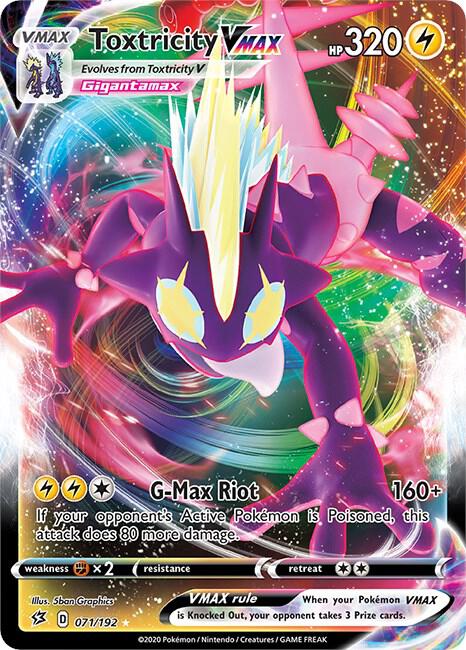 Toxtricity VMAX 071/192 (SWSH02: Rebel Clash)  - Holofoil