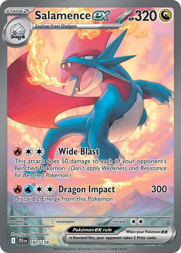 Salamence ex 187/159 (SV09: Journey Together)  - Holofoil