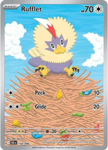 Rufflet 154/086 (SV: Black Bolt)  - Holofoil