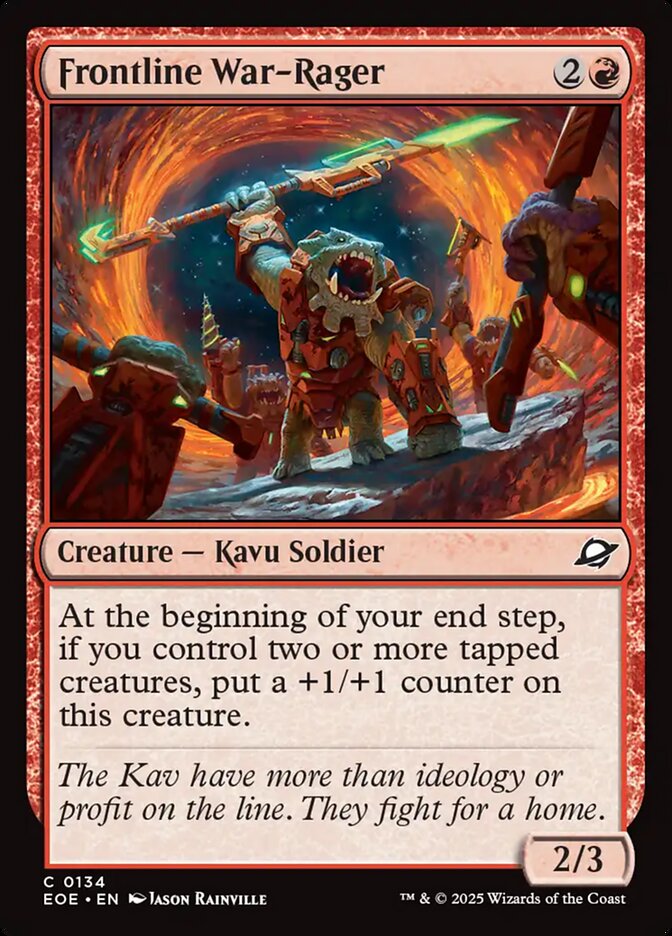 Frontline War-Rager 134 (Edge of Eternities)  - Foil