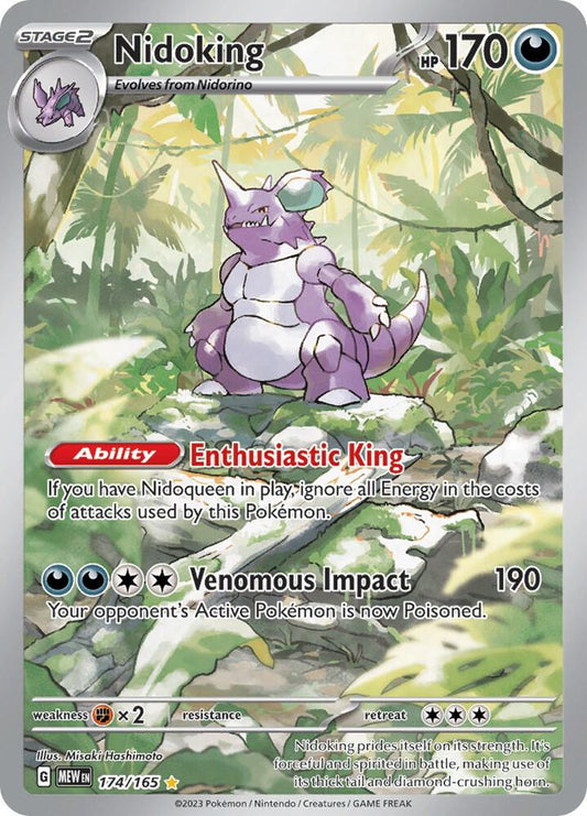 Nidoking 174/165 (SV: Scarlet & Violet 151)  - Holofoil