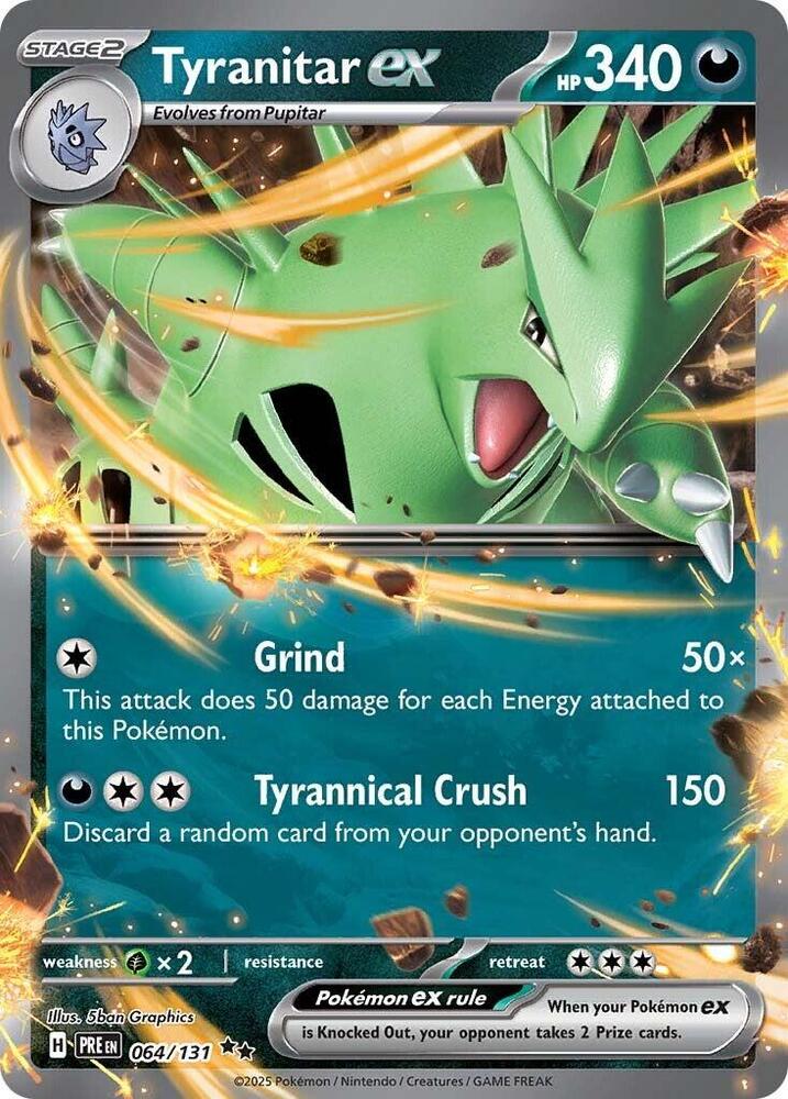 Tyranitar ex 064/131 (SV: Prismatic Evolutions)  - Holofoil