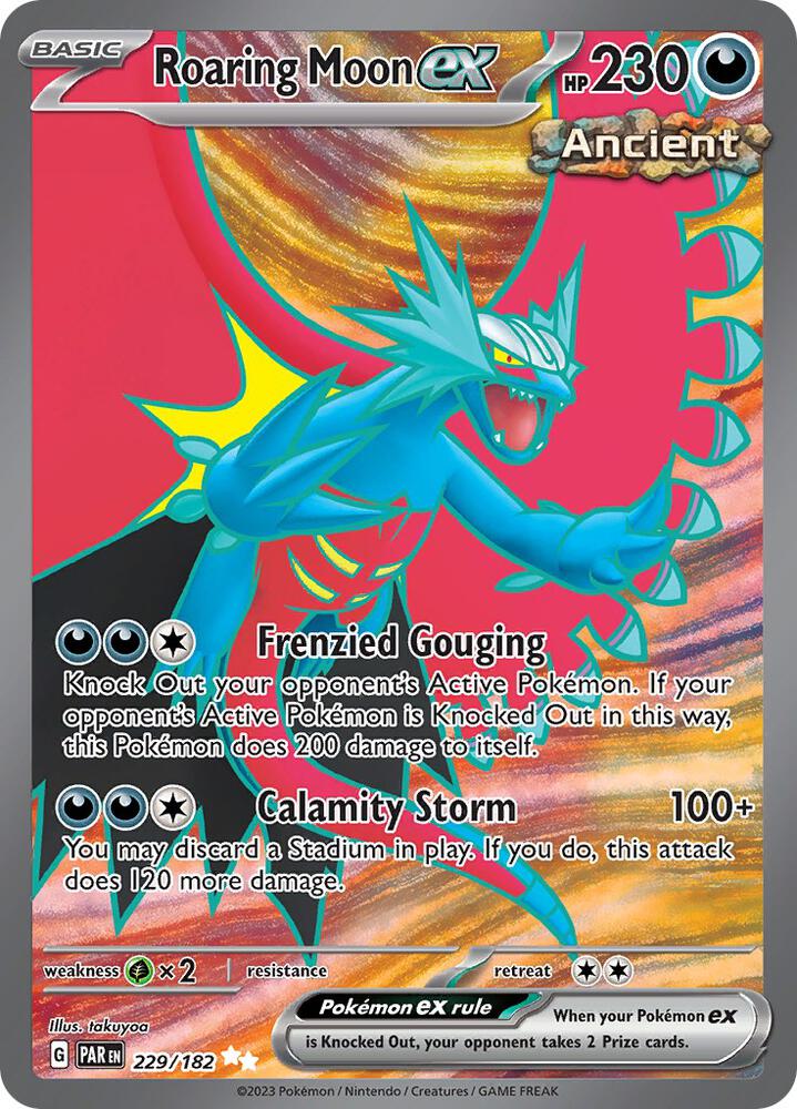Roaring Moon ex 229/182 (SV04: Paradox Rift)  - Holofoil
