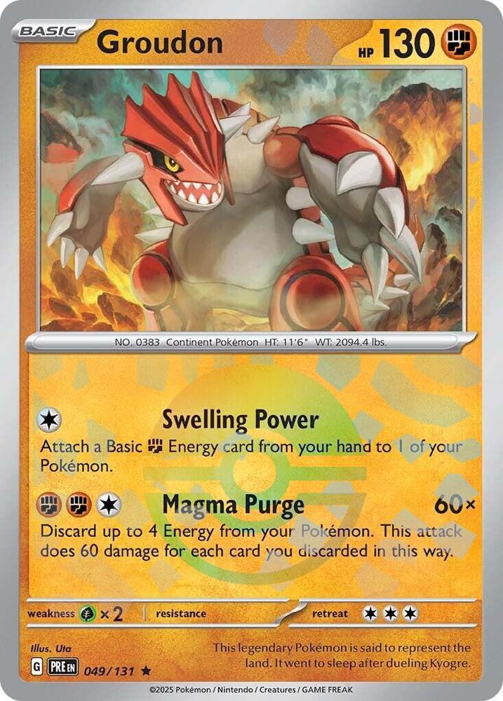 Groudon 049/131 (SV: Prismatic Evolutions)  - Poke Ball Holofoil
