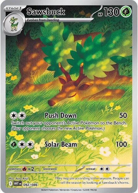 Sawsbuck 092/086 (SV: White Flare)  - Holofoil