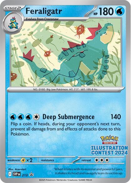 Feraligatr Illustration Contest 2024 213 (SV: Scarlet & Violet Promo Cards) 