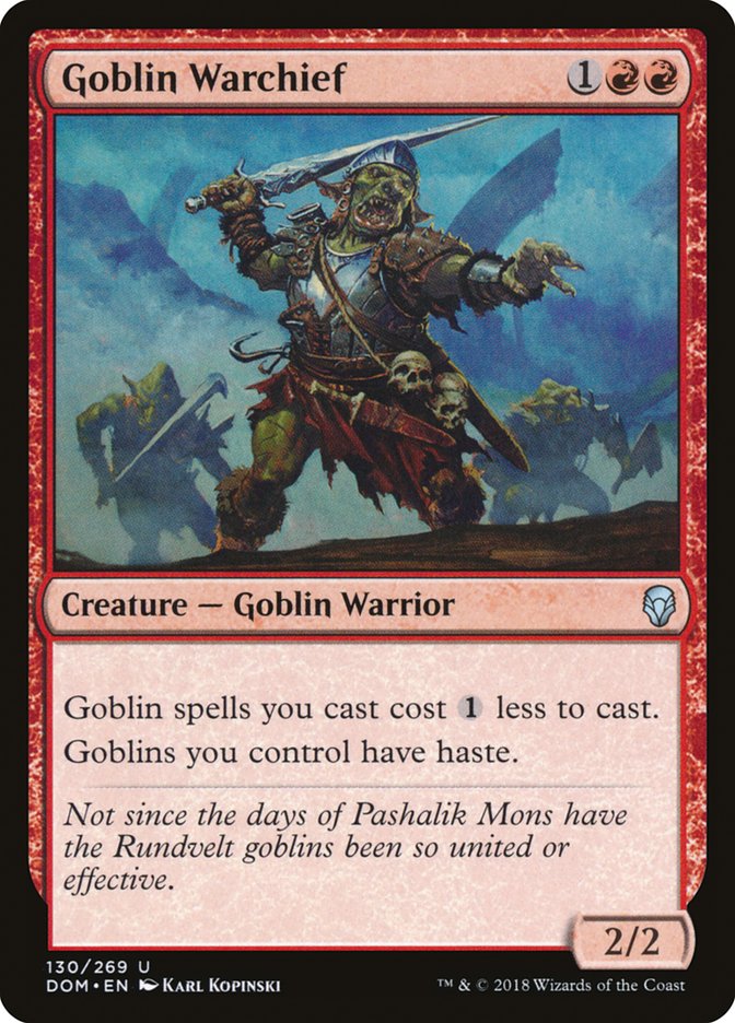 Goblin Warchief 130 (Dominaria) 