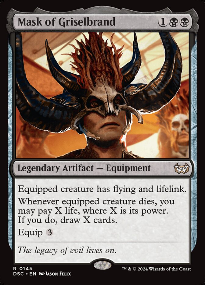 Mask of Griselbrand 145/40 (Commander: Duskmourn: House of Horror) 