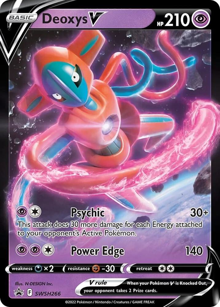 Deoxys V SWSH266 (SWSH: Sword & Shield Promo Cards)  - Holofoil