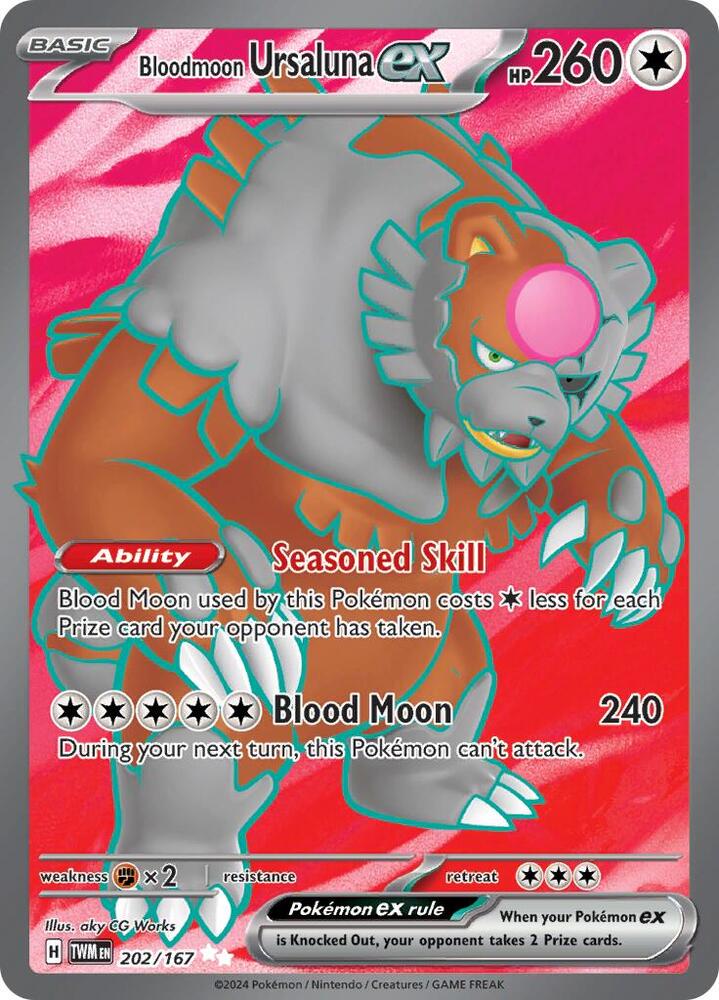 Bloodmoon Ursaluna ex 202/167 (SV06: Twilight Masquerade)  - Holofoil