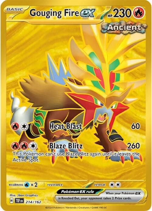 Gouging Fire ex 214/162 (SV05: Temporal Forces)  - Holofoil