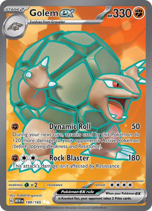 Golem ex 189/165 (SV: Scarlet & Violet 151)  - Holofoil