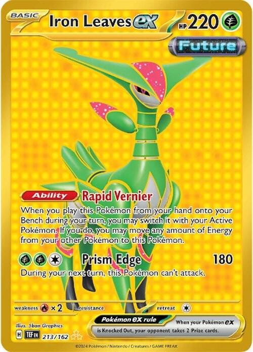 Iron Leaves ex 213/162 (SV05: Temporal Forces)  - Holofoil