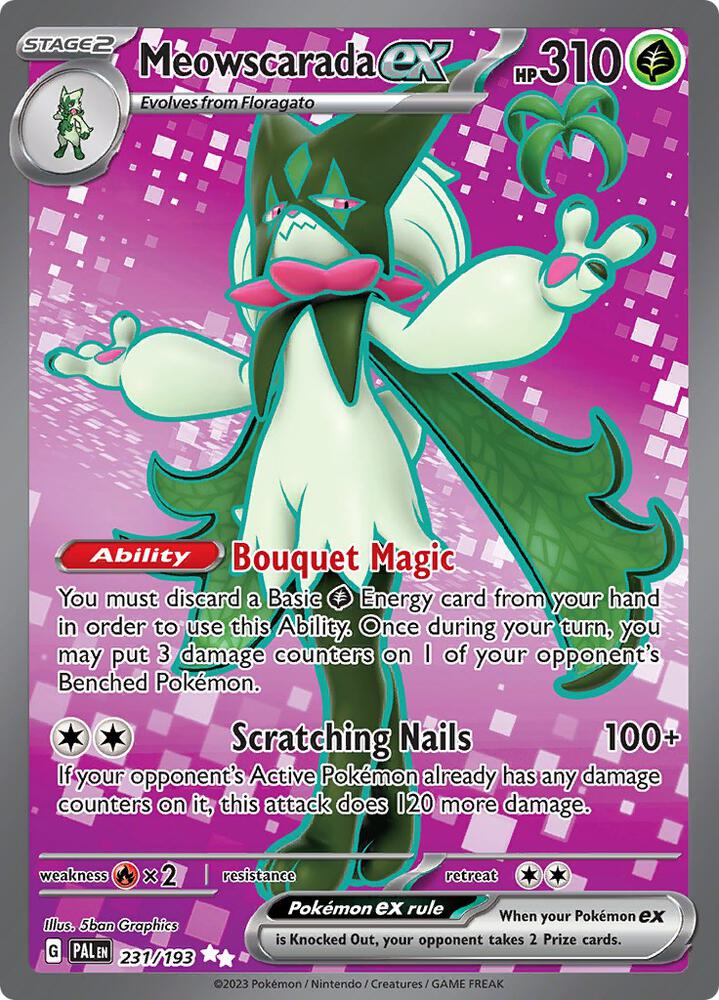 Meowscarada ex 231/193 (SV02: Paldea Evolved)  - Holofoil