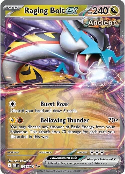 Raging Bolt ex 123/162 (SV05: Temporal Forces)  - Holofoil