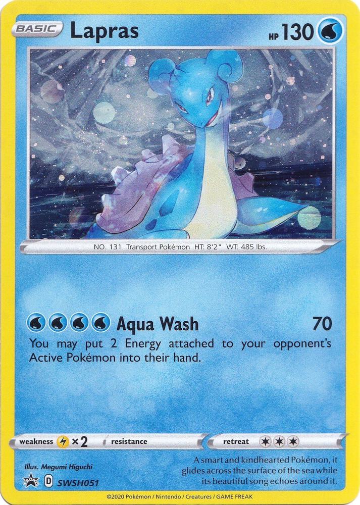 Lapras SWSH051 (SWSH: Sword & Shield Promo Cards)  - Holofoil