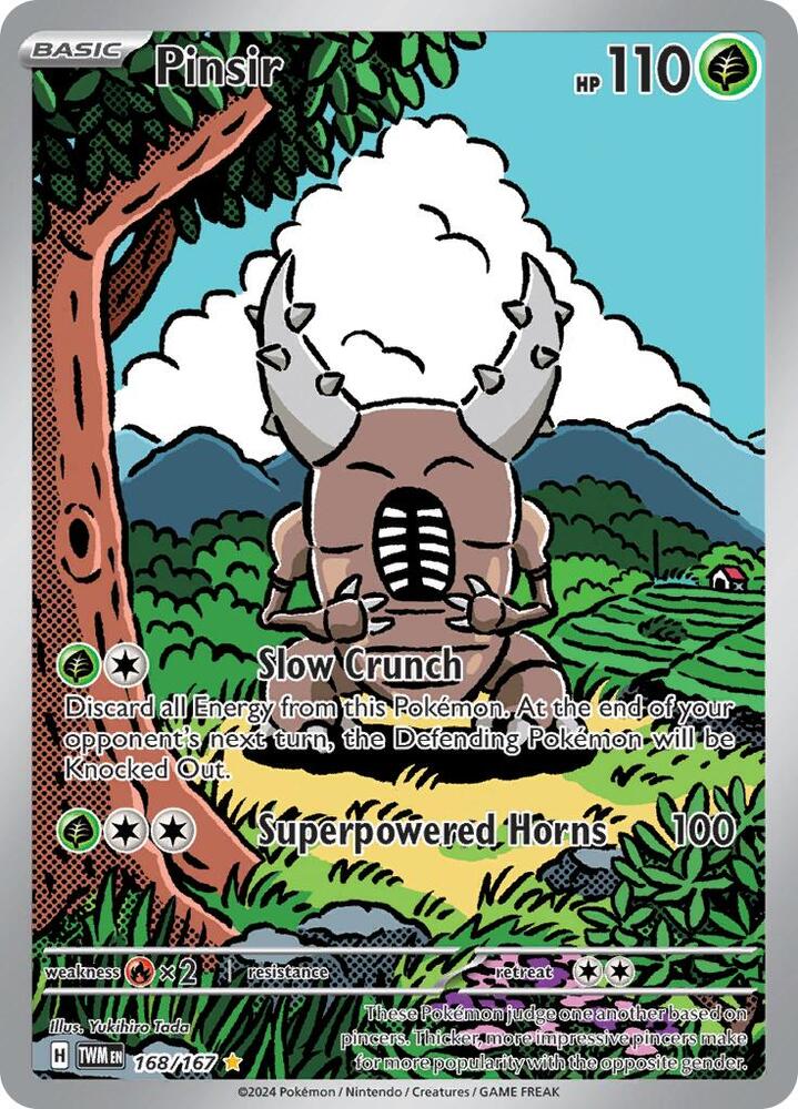 Pinsir 168/167 (SV06: Twilight Masquerade)  - Holofoil