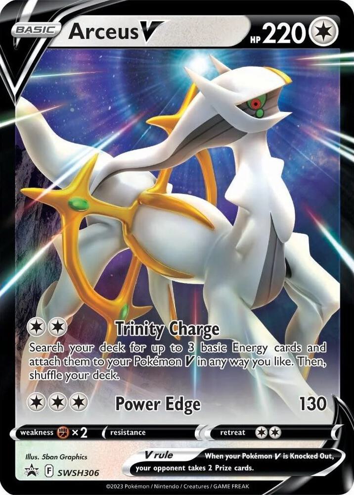 Arceus V SWSH306 (SWSH: Sword & Shield Promo Cards)  - Holofoil