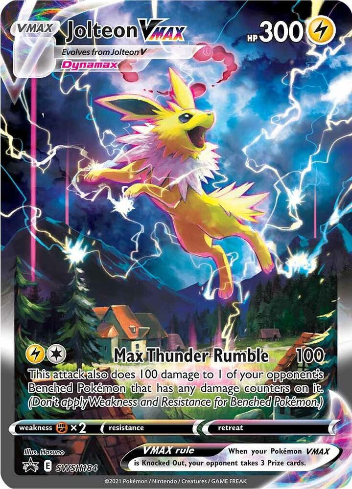 Jolteon VMAX SWSH184 (SWSH: Sword & Shield Promo Cards)  - Holofoil