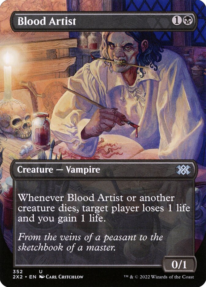 Blood Artist Borderless 352 (Double Masters 2022)  - Foil