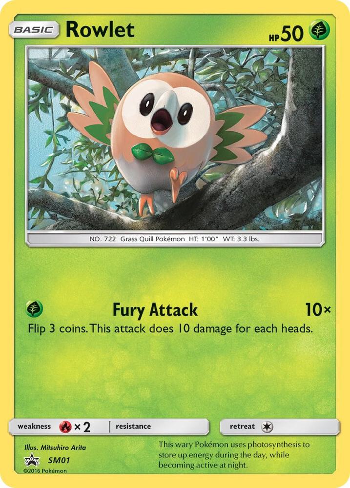 Rowlet SM01 (SM Promos)  - Holofoil