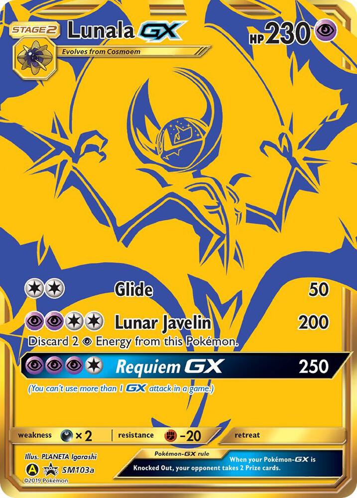 Lunala GX SM103a (SM Promos)  - Holofoil