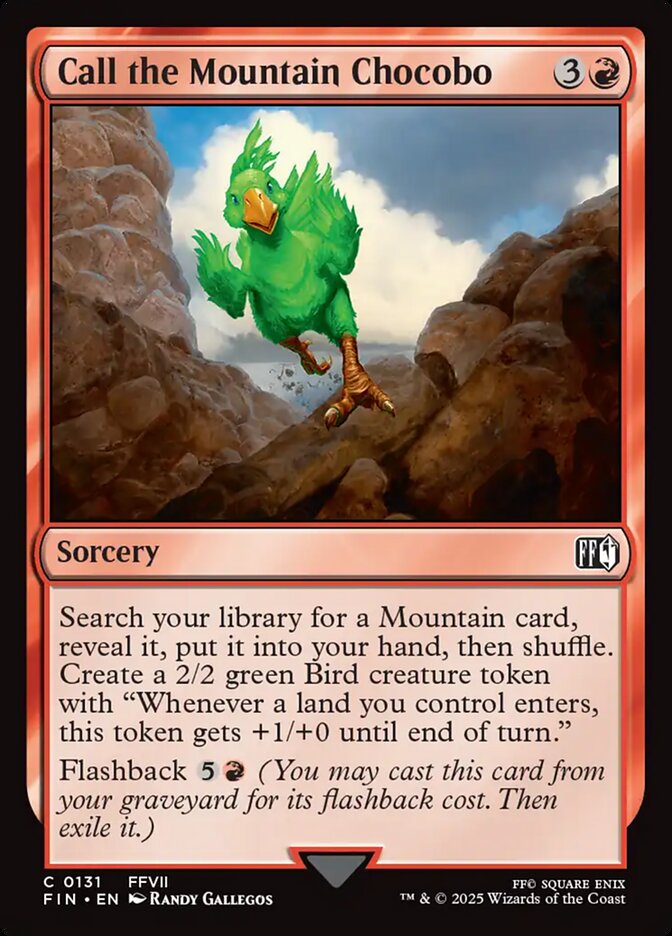 Call the Mountain Chocobo 131/309 (FINAL FANTASY) 
