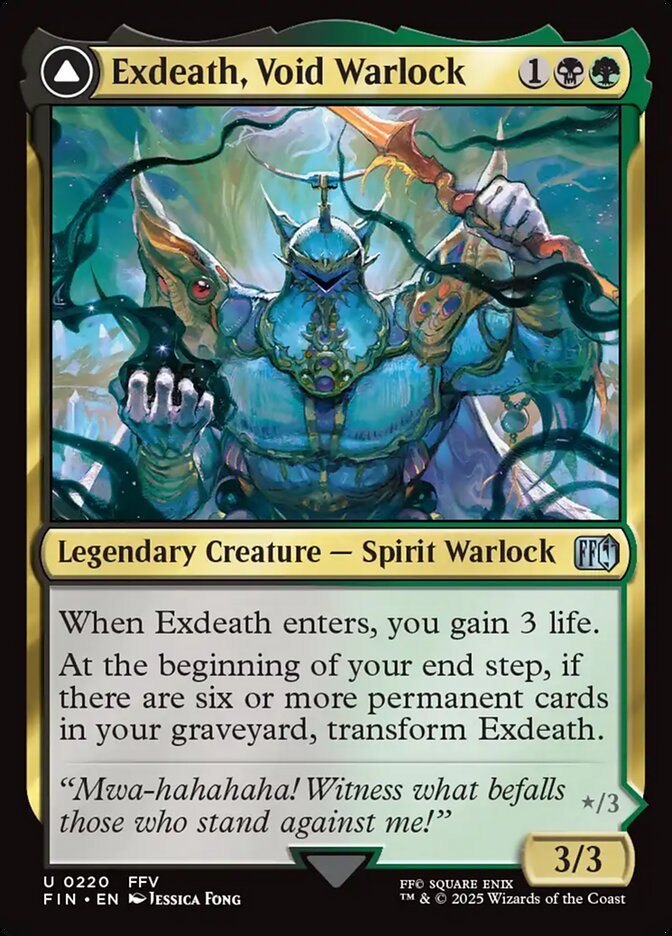 Exdeath, Void Warlock // Neo Exdeath, Dimension's End 220/309 (FINAL FANTASY) 