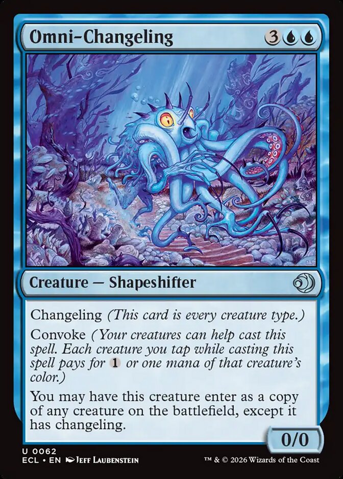 Omni Changeling 62 (Lorwyn Eclipsed)  - Foil