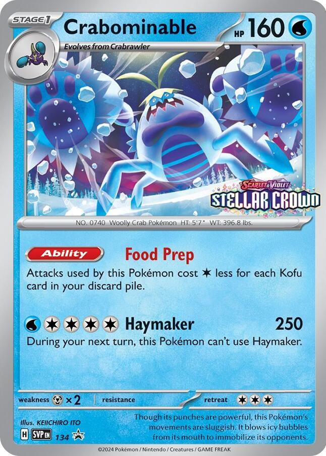 Crabominable 134 (SV: Scarlet & Violet Promo Cards)  - Holofoil