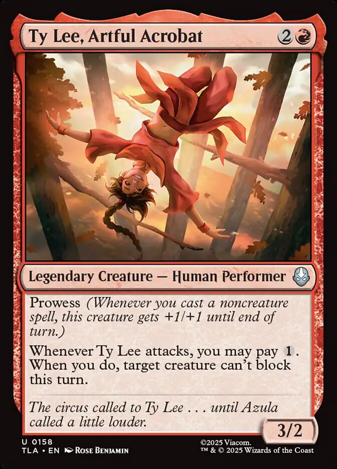 Ty Lee, Artful Acrobat 158 (Avatar: The Last Airbender)  - Foil