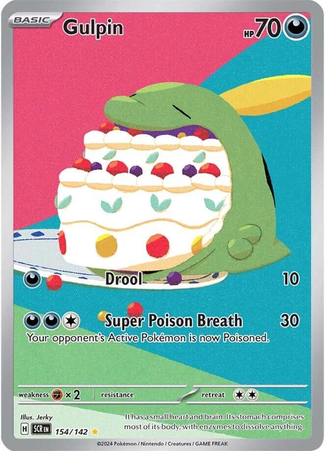 Gulpin 154/142 (SV07: Stellar Crown)  - Holofoil