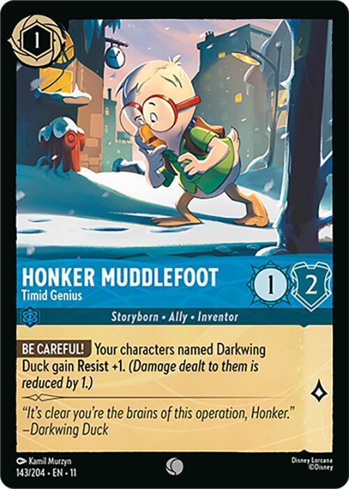 Honker Muddlefoot, Timid Genius 143/204 (Winterspell)  - Cold Foil