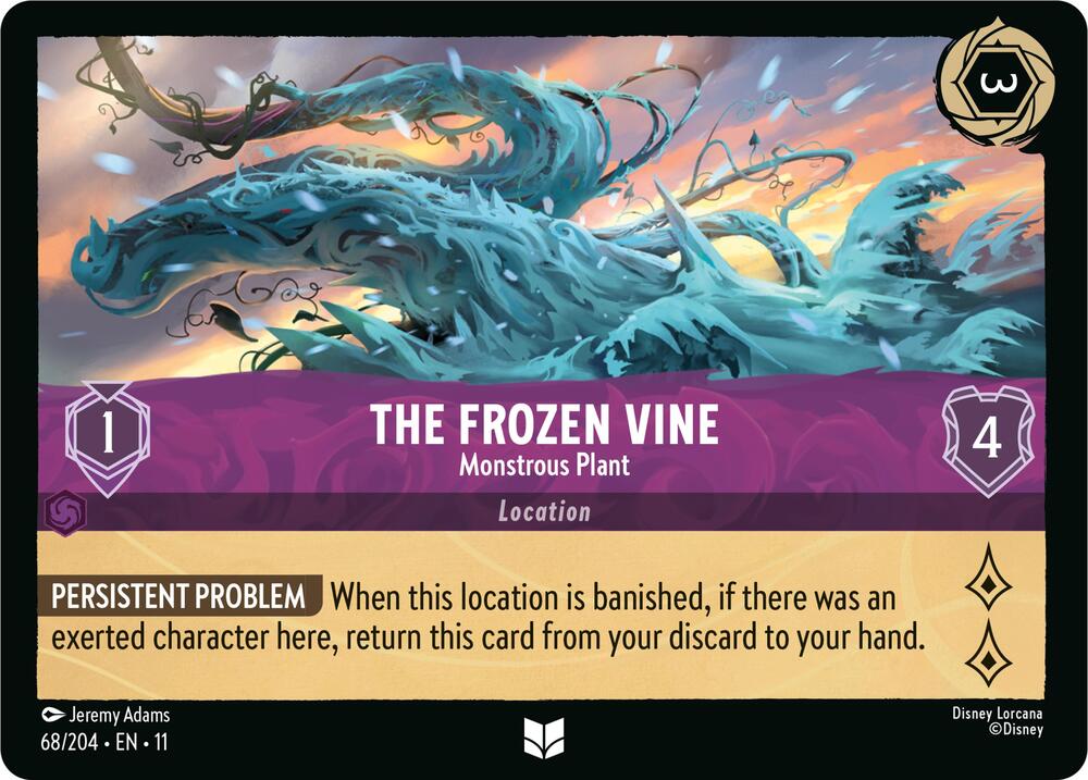 The Frozen Vine, Monstrous Plant 68/204 (Winterspell)  - Cold Foil